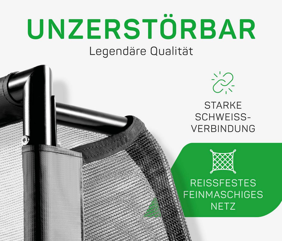 Fußballtor Salta Legend Mit Torwand - Schwarz, KONVENTIONELL, Kunststoff/Metall (300/200/90cm) - Salta