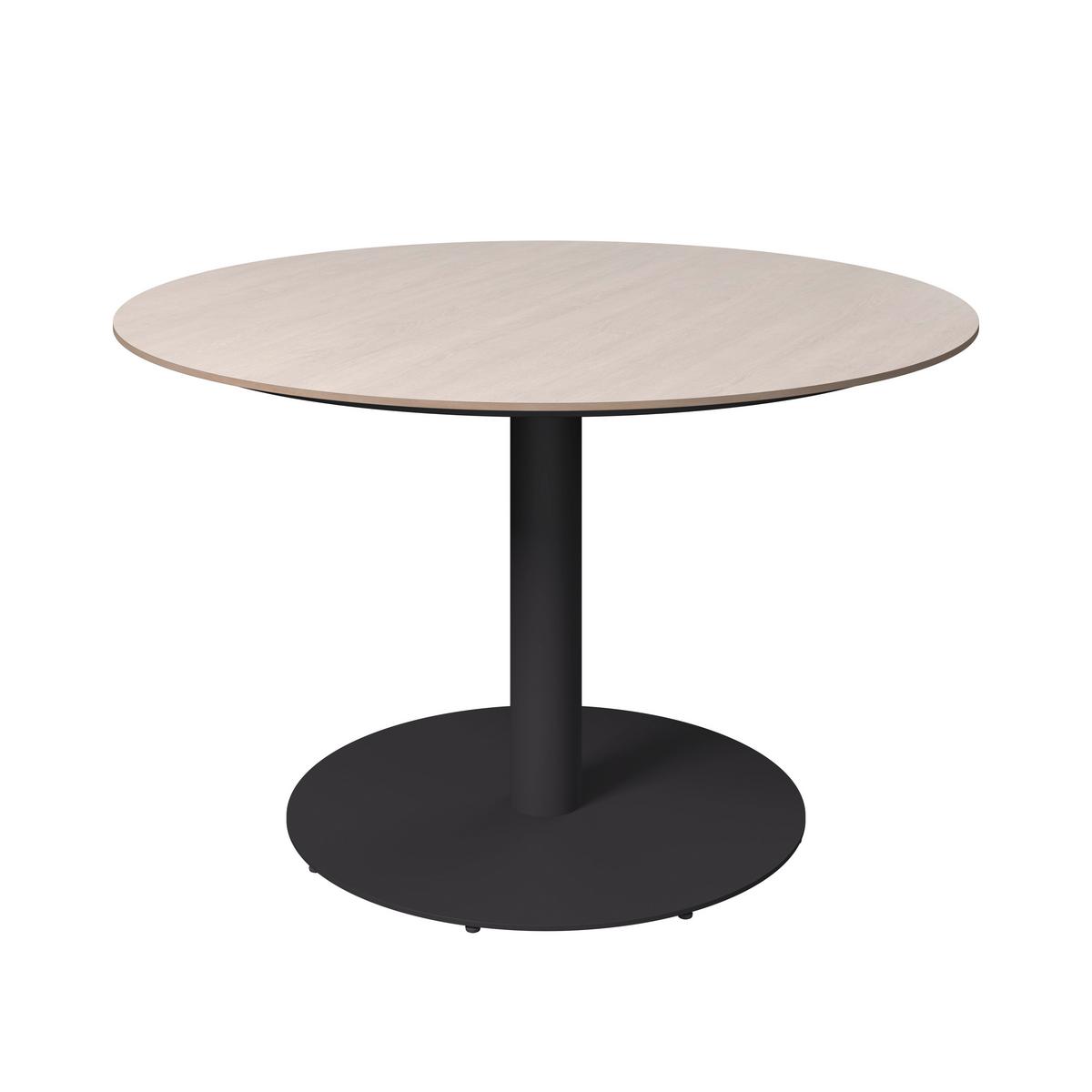 ZÁHRADNÝ STÔL LILLY - prírodná farba/antracitová, Basics, kov/kameň (120/73/120cm)