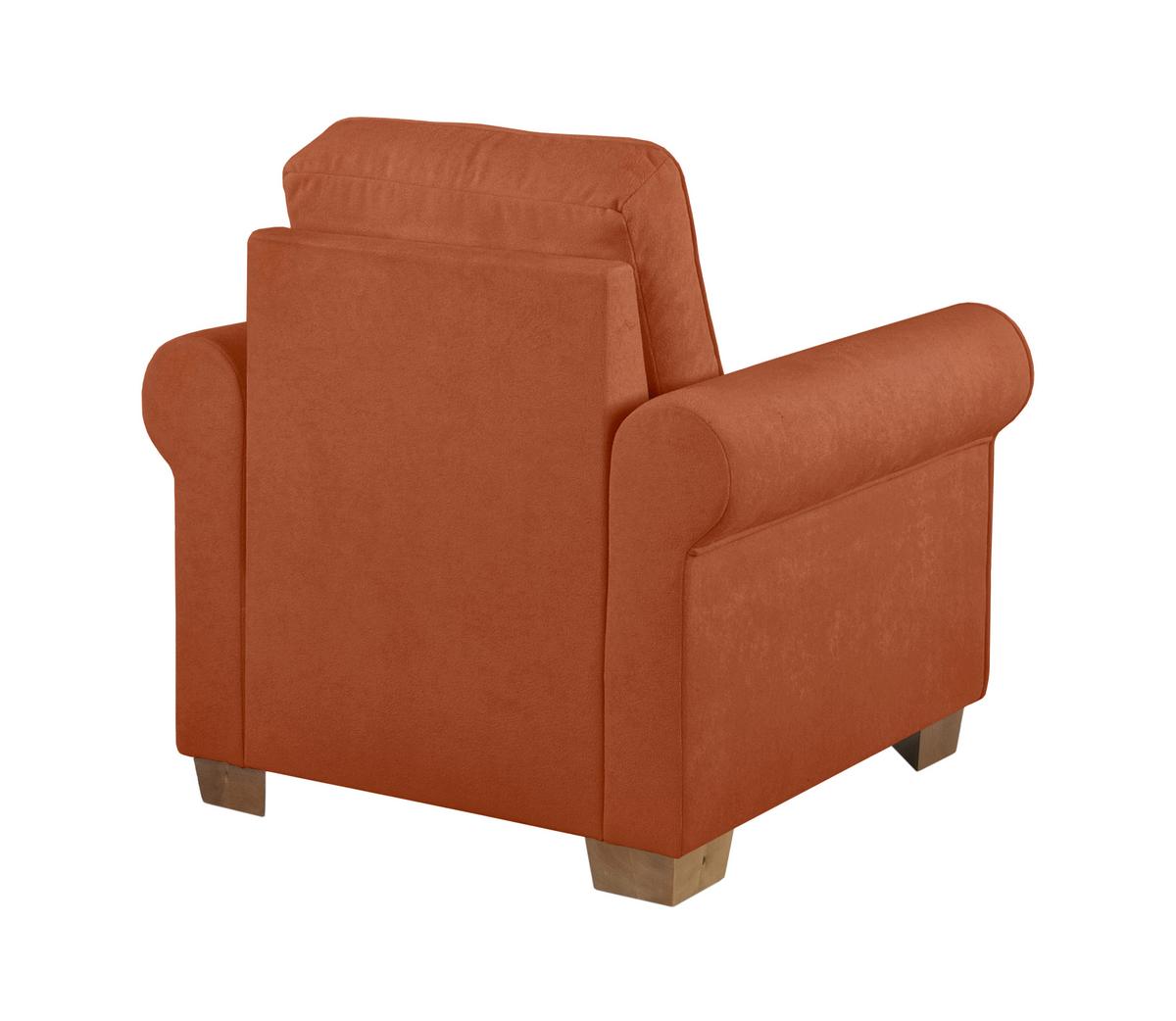 Sessel Arles, Rostfarben 25 B: 93 Cm - Rostfarben/Buchefarben, Design, Textil (93/89/82cm) - MID.YOU