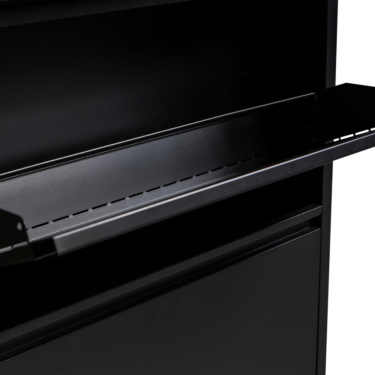 Schuhkipper Sabine Schwarz B: 66 Cm - Schwarz, Design, Metall (66/103/16cm) - Livetastic