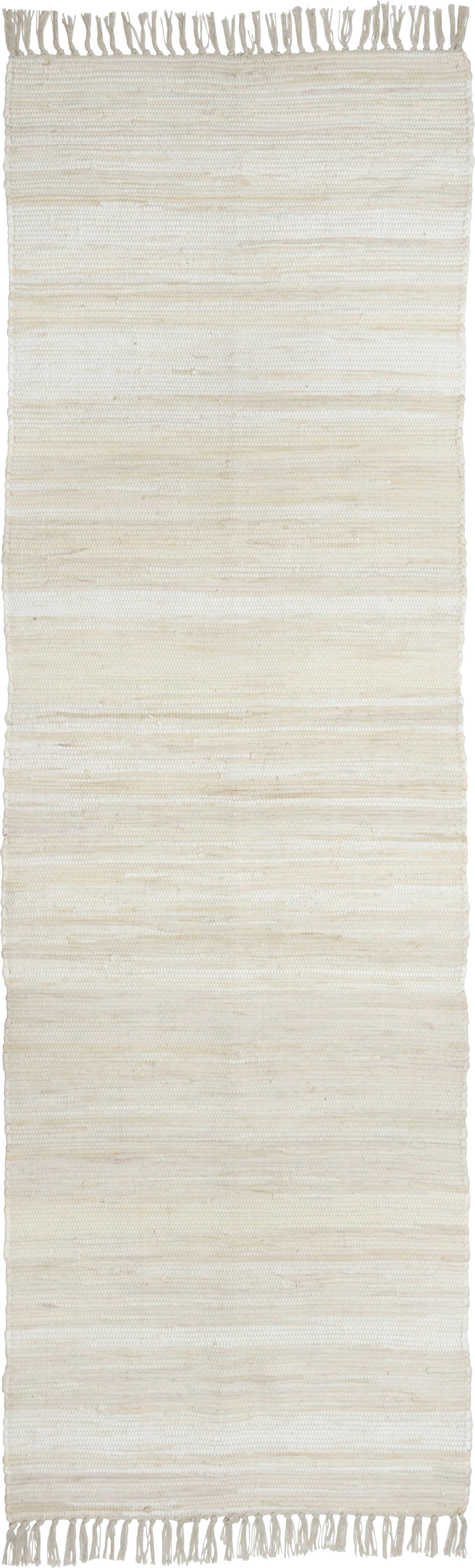 Hadrový Koberec Julia 3, 70/230cm, Krémová - krémová, Konvenční, textil (70/230cm) - Modern Living
