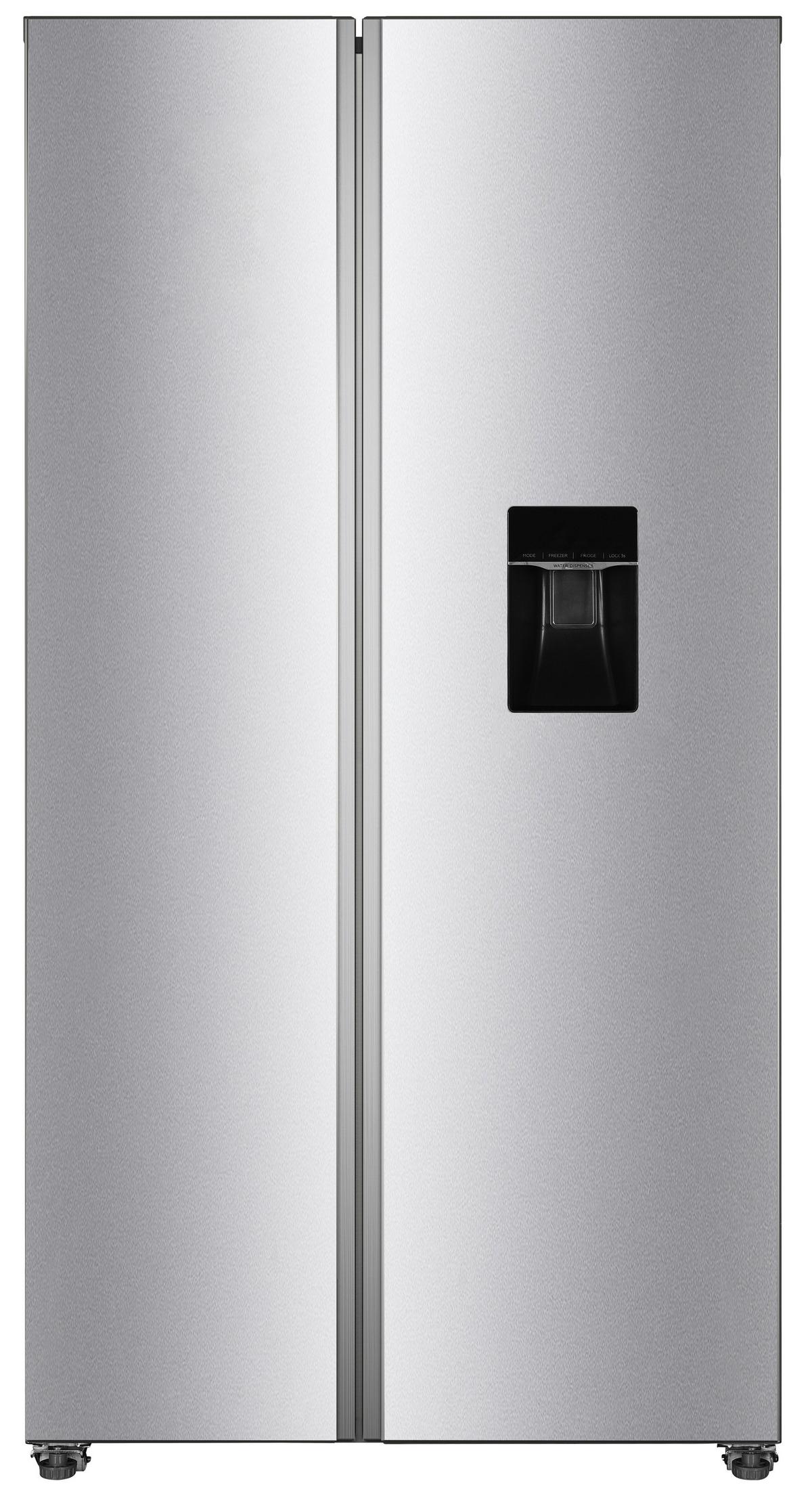 Side-By-Side Sbs255-151eixwd Silberfarben mit Wasserspender - Silberfarben, Basics, Kunststoff/Metall (90/177/59cm) - PKM