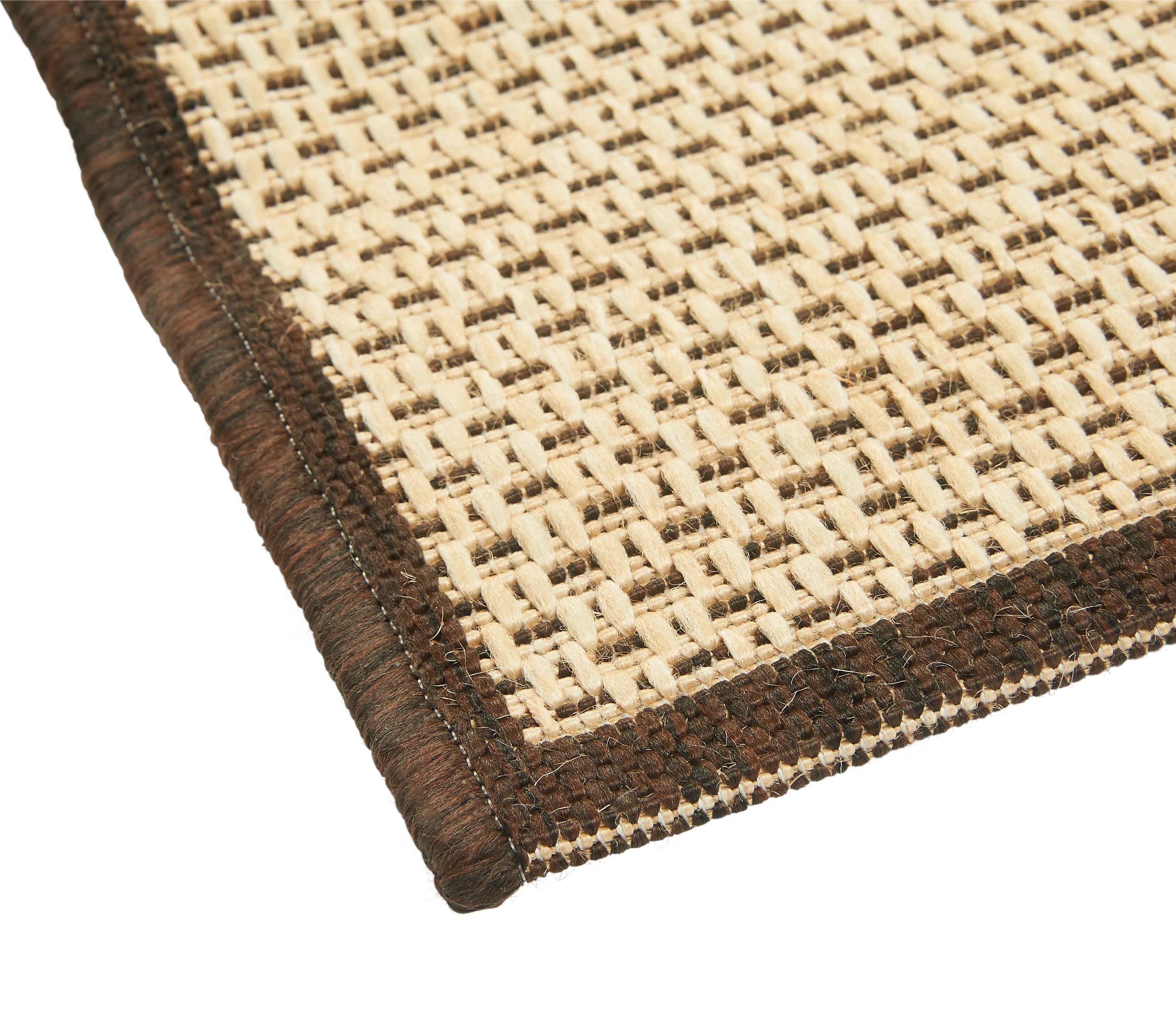Flachwebteppich Braun/beige Caro 120x170 Cm - Beige/Braun, Basics, Textil (120/170cm) - James Wood
