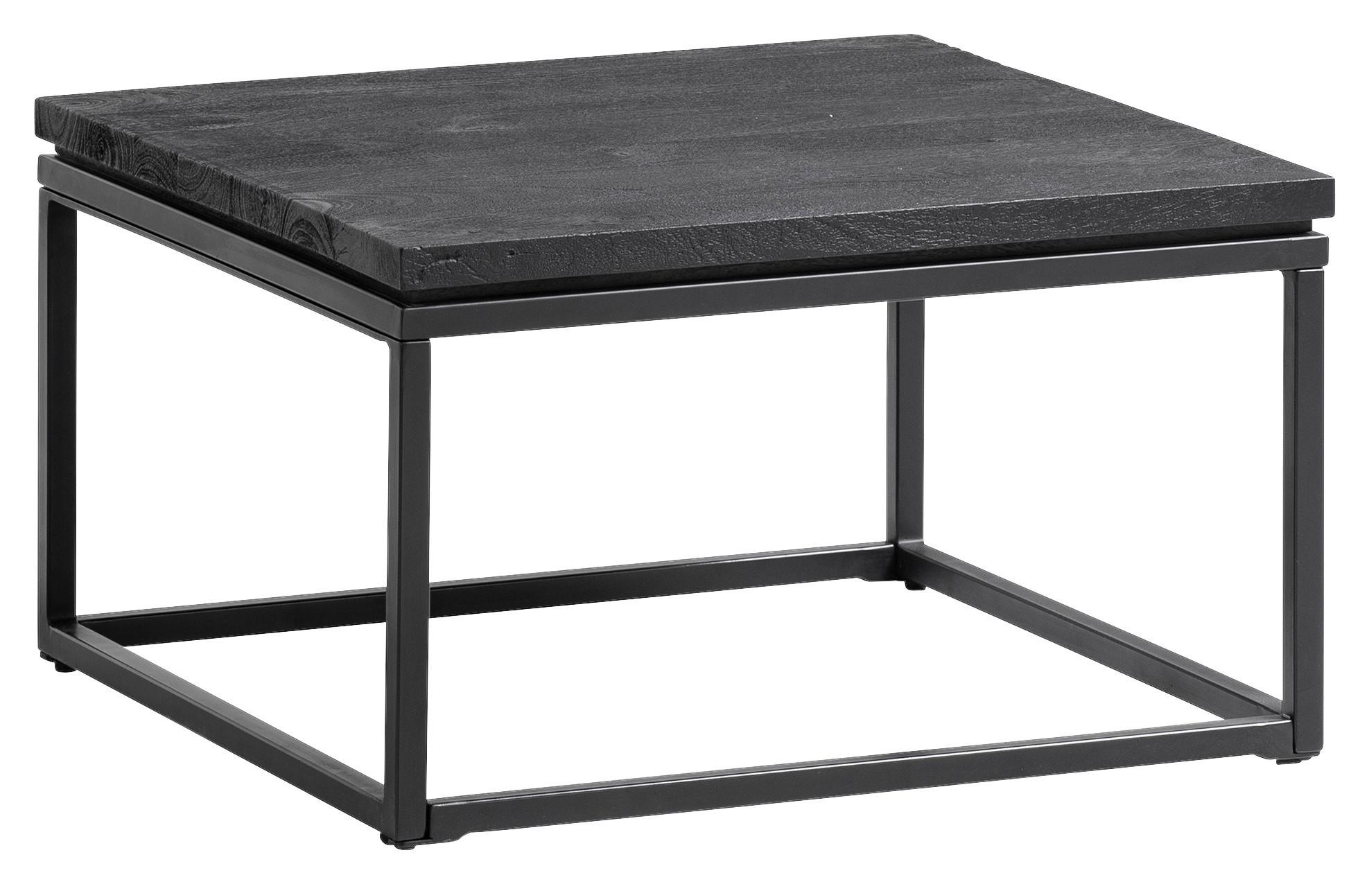 Konferenčný stolík, čierny - čierna, Design, kov/drevo (60/60/35cm) - Livetastic