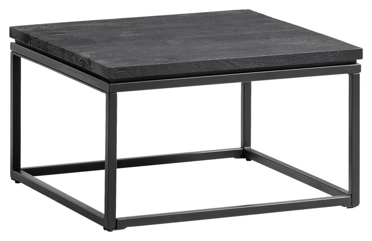 Konferenční stolek, černý - černá, Design, kov/dřevo (60/60/35cm) - Livetastic