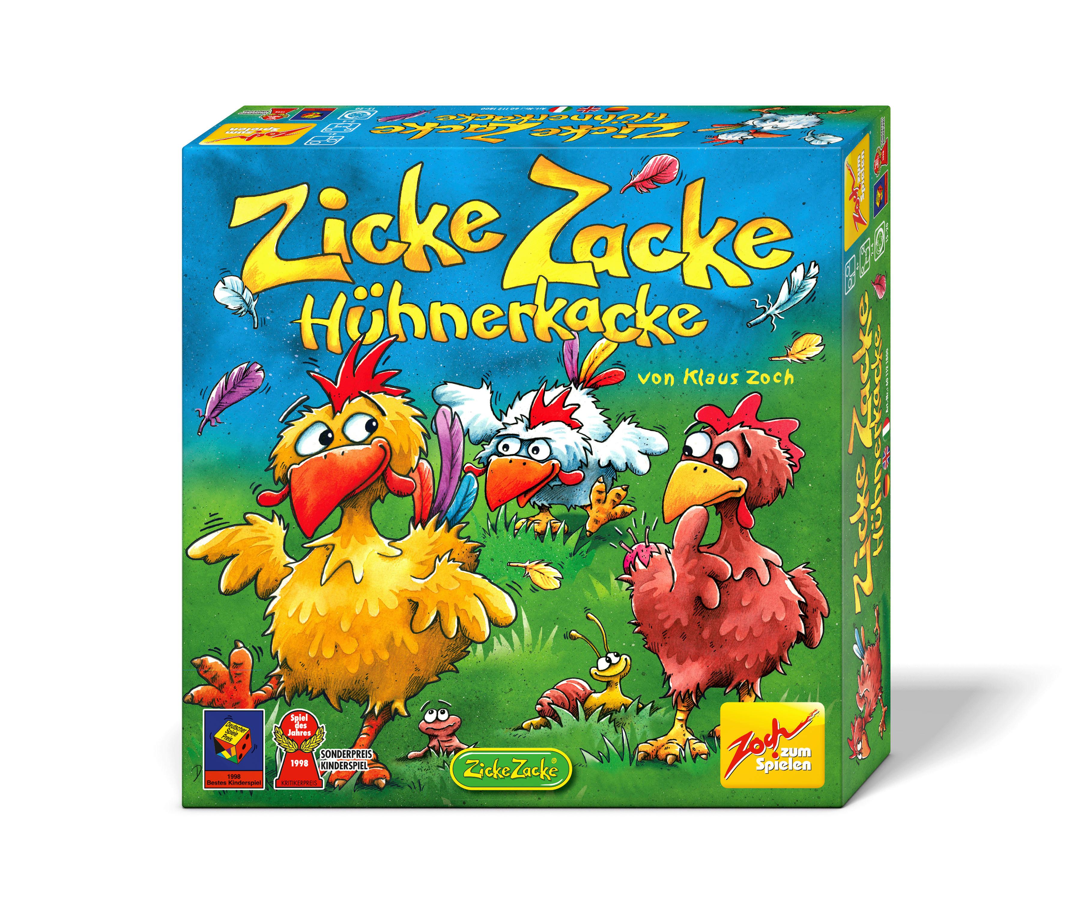 Spiel Zicke Zacke Hühnerkacke Ab 4 J. Spiel Des Jahres 1998 - Multicolor, Basics, Kunststoff (7,4/29,7/29,7cm)
