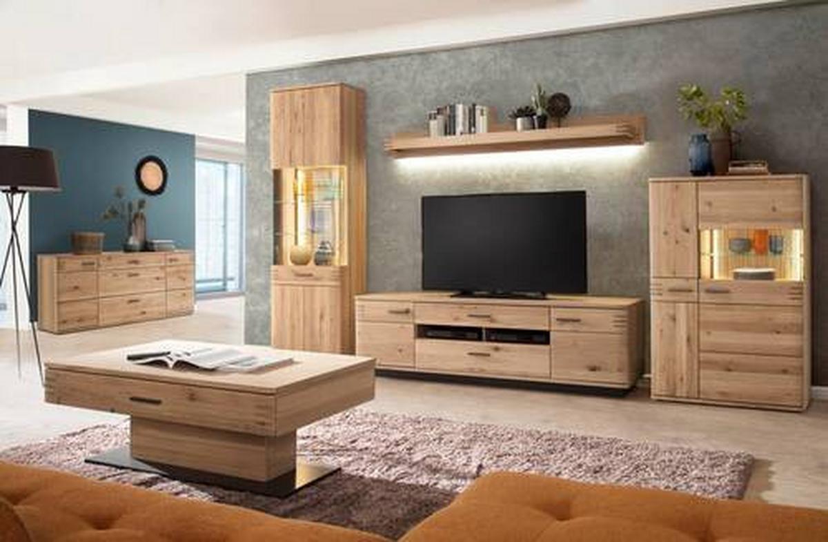 Wandboard Salvador B: 180 cm Eichefarben - Eichefarben, Design, Holz/Holzwerkstoff (180/20/25cm) - Livetastic