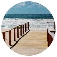 Dekopaneel Summer - Multicolor/Braun, KONVENTIONELL, Holzwerkstoff (40cm) - James Wood