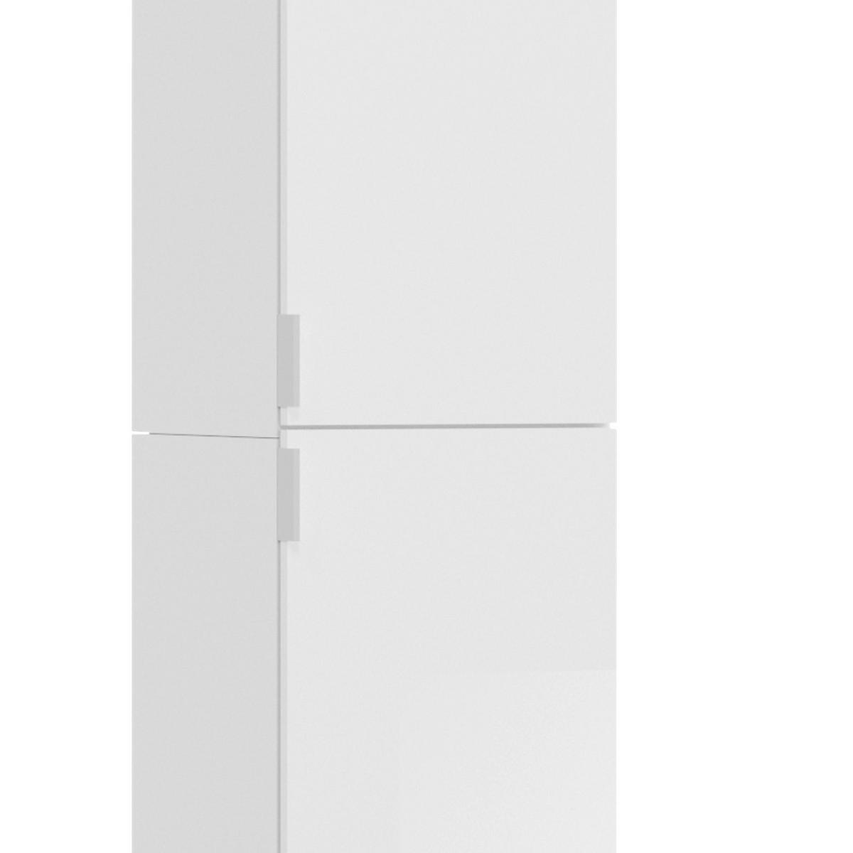 VÍCEÚČELOVÁ SKŘÍŇ PROJEKT X - bílá/černá, Moderní, kov/kompozitní dřevo (32,5/193/37cm) - MID.YOU
