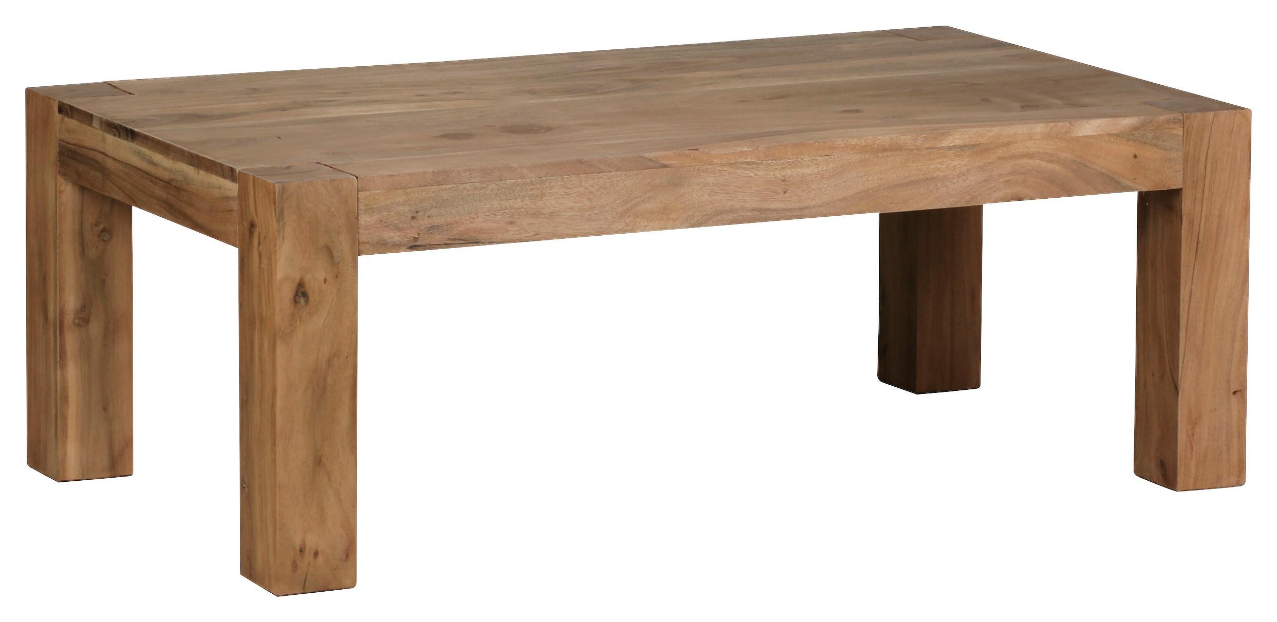 Couchtisch Holz massiv Mumbai, Akazie - Akaziefarben, Design, Holz (110/60/40cm) - MID.YOU
