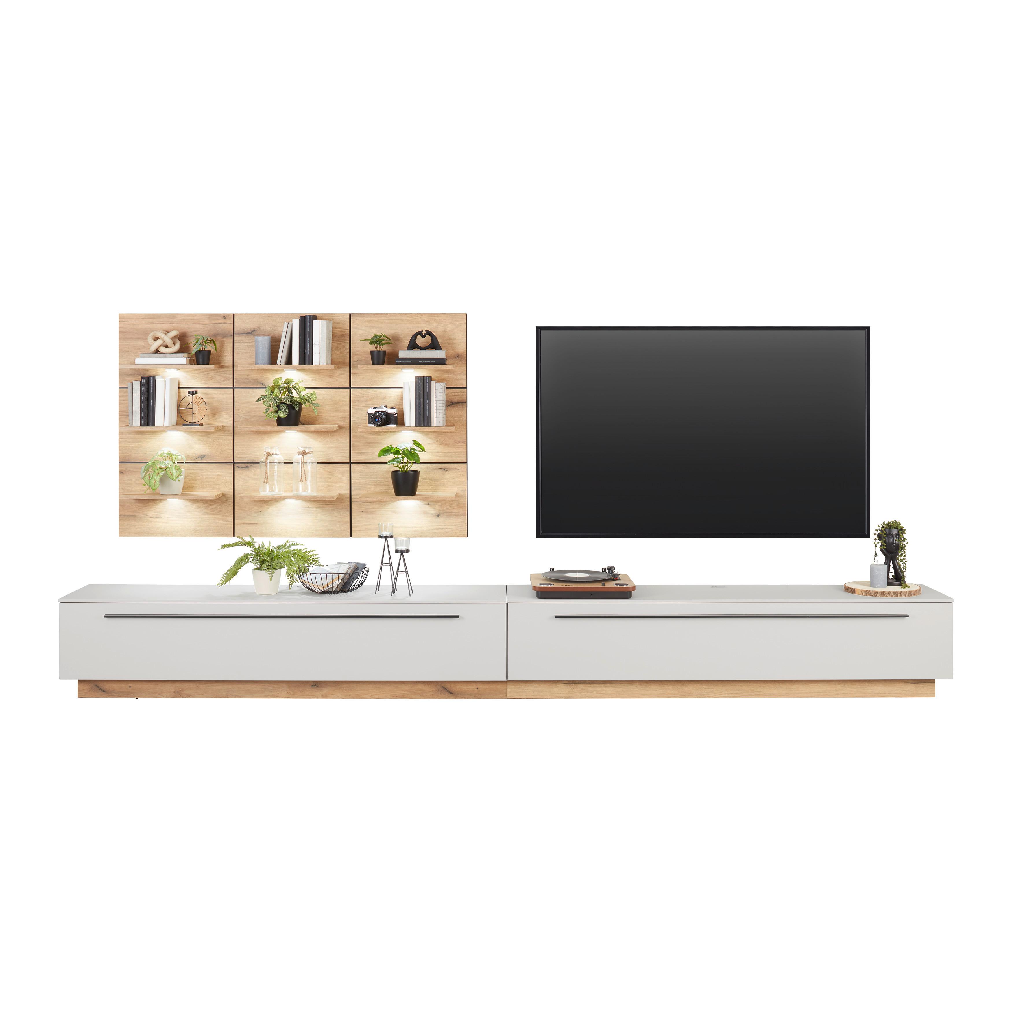 Stapelprogramm Mateo - Kaschmir/Eichefarben, MODERN, Holzwerkstoff (360/170/40cm)