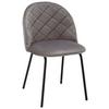 Židle Selina šedá - šedá/černá, Moderní, kov/dřevo (48,5/78/54cm) - Modern Living