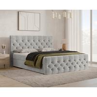 BOXBETT Karo Grau 160x200cm - Schwarz/Grau, MODERN, Holz/Kunststoff (160/200cm) - MID.YOU