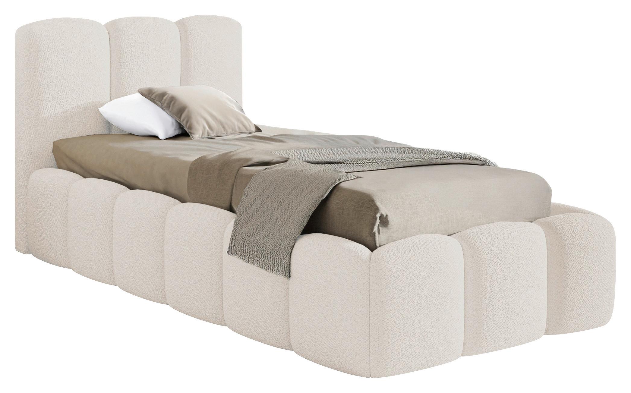 Polsterbett Artamide Perlmutt Lf:120x200cm - Perlmutt, MODERN, Holz/Textil (120/200cm) - Livetastic
