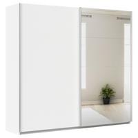 Tolóajtós Szekrény Feldkirch 225/210 Cm - ezüstszínű/fehér, Modern, faalapú anyag (225/210/62cm)