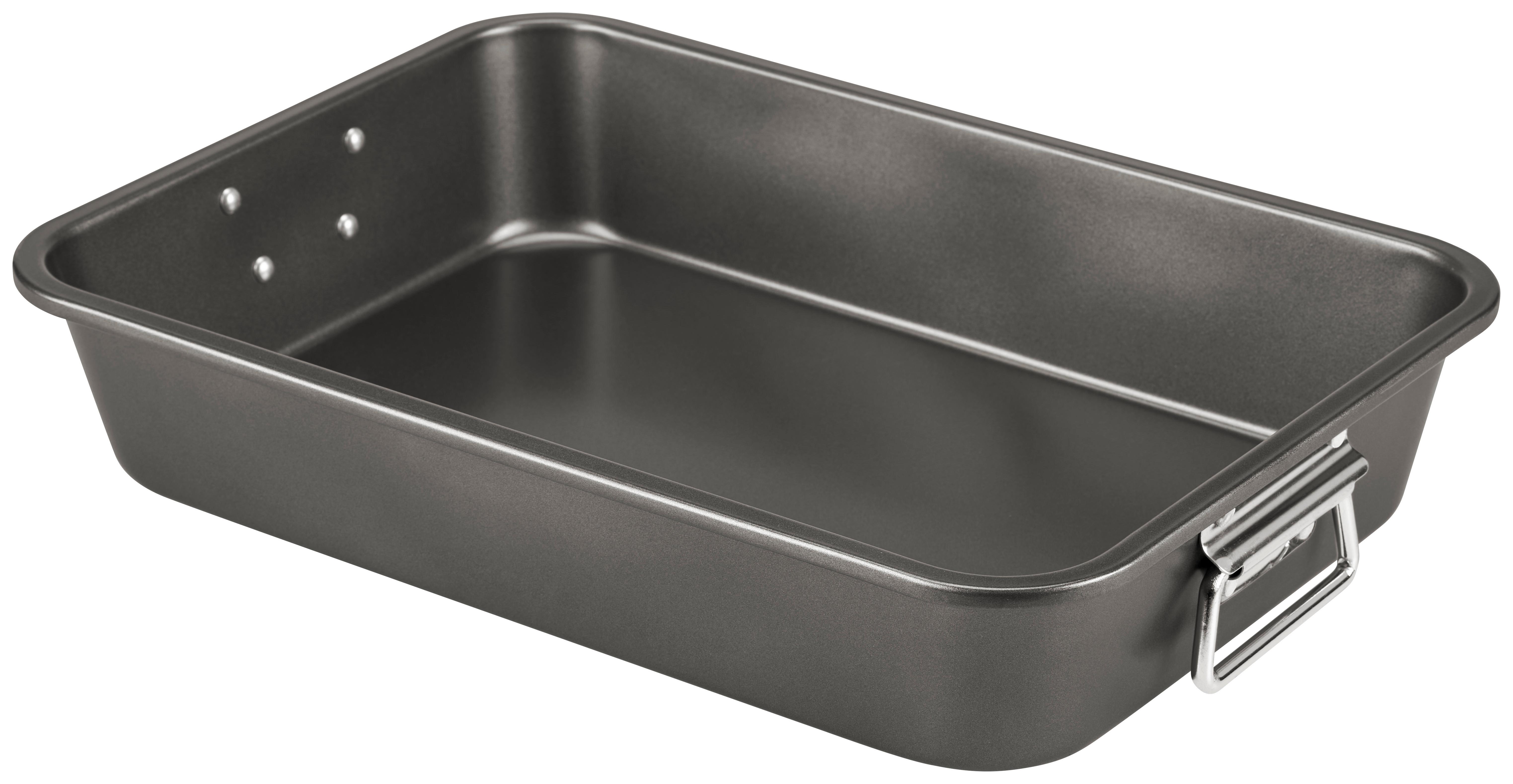 Auflaufform Aleha - Dunkelgrau, Basics, Metall (40/28/5.5cm) - James Wood