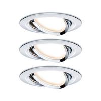 Deckenleuchte 3er-Set Ø 8,4 cm, dimmbar, Rund - Design (8,4cm) - Paulmann