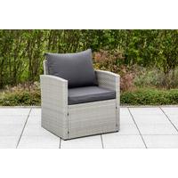 Gartenset Lanzarote - Grau, MODERN, Kunststoff/Textil (65/73/62cm) - Gardenson