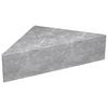 Nachkästchen Beton-Grau H: 15 cm USAl S - Grau, MODERN, Holzwerkstoff (60/15/42,4cm) - MID.YOU