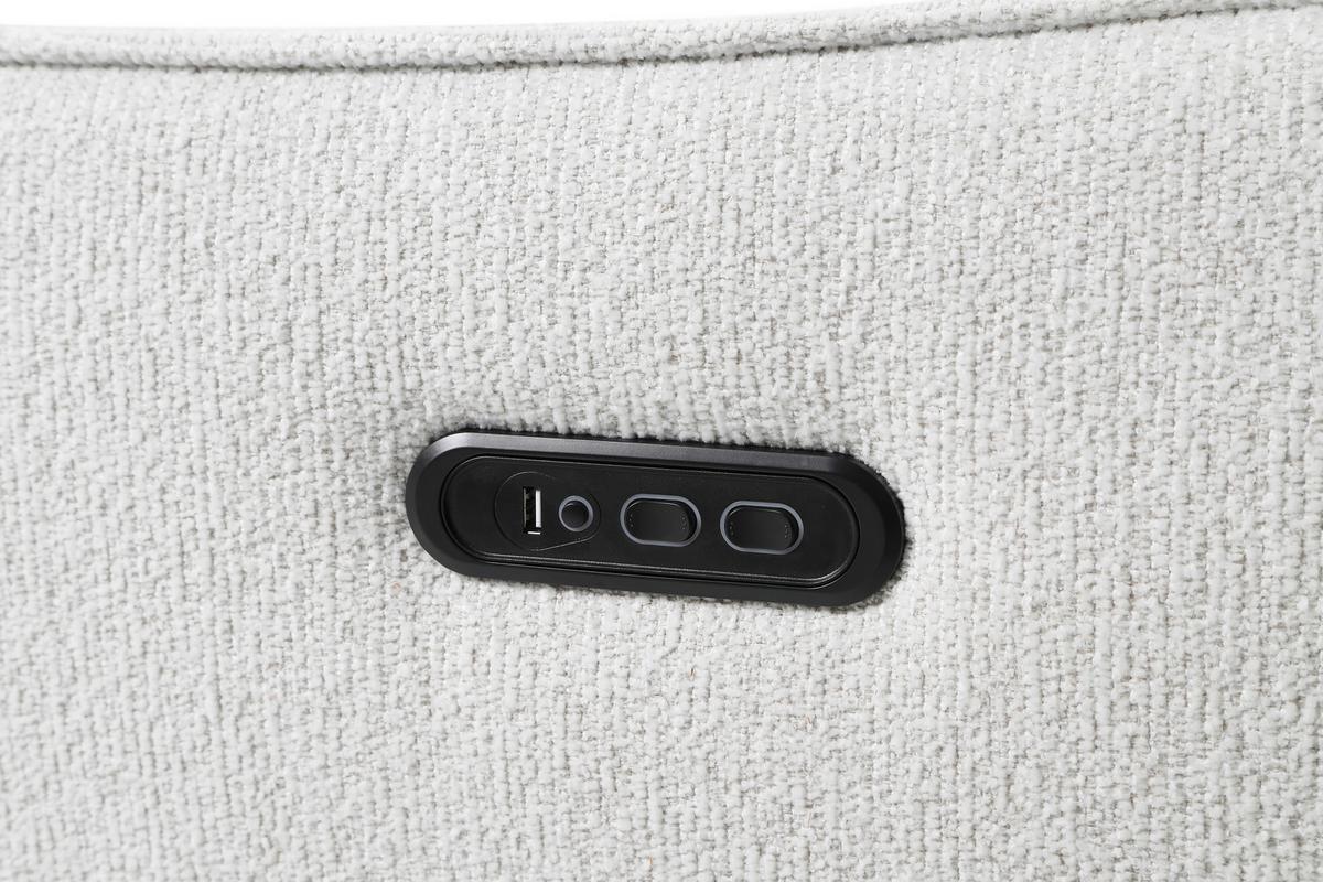 Relaxačné kreslo BOLOGNA, prírodná, el.relaxačná funkcia - čierna/prírodná farba, Modern, kov/drevo (80/111/85cm) - Mömax