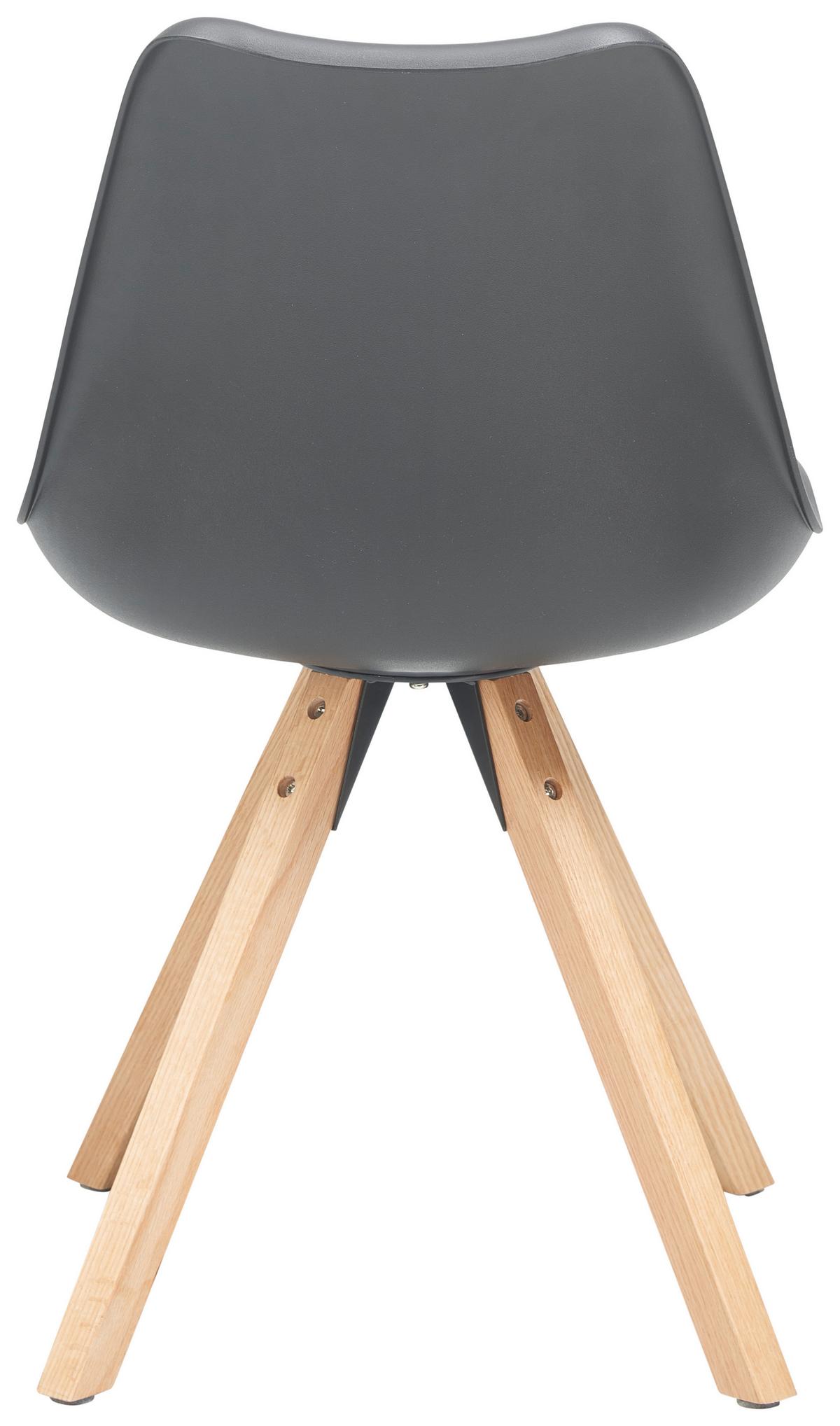 Stuhl Vilnius - Schwarz/Naturfarben, LIFESTYLE, Holz/Kunststoff (48,5/84/55cm) - MID.YOU