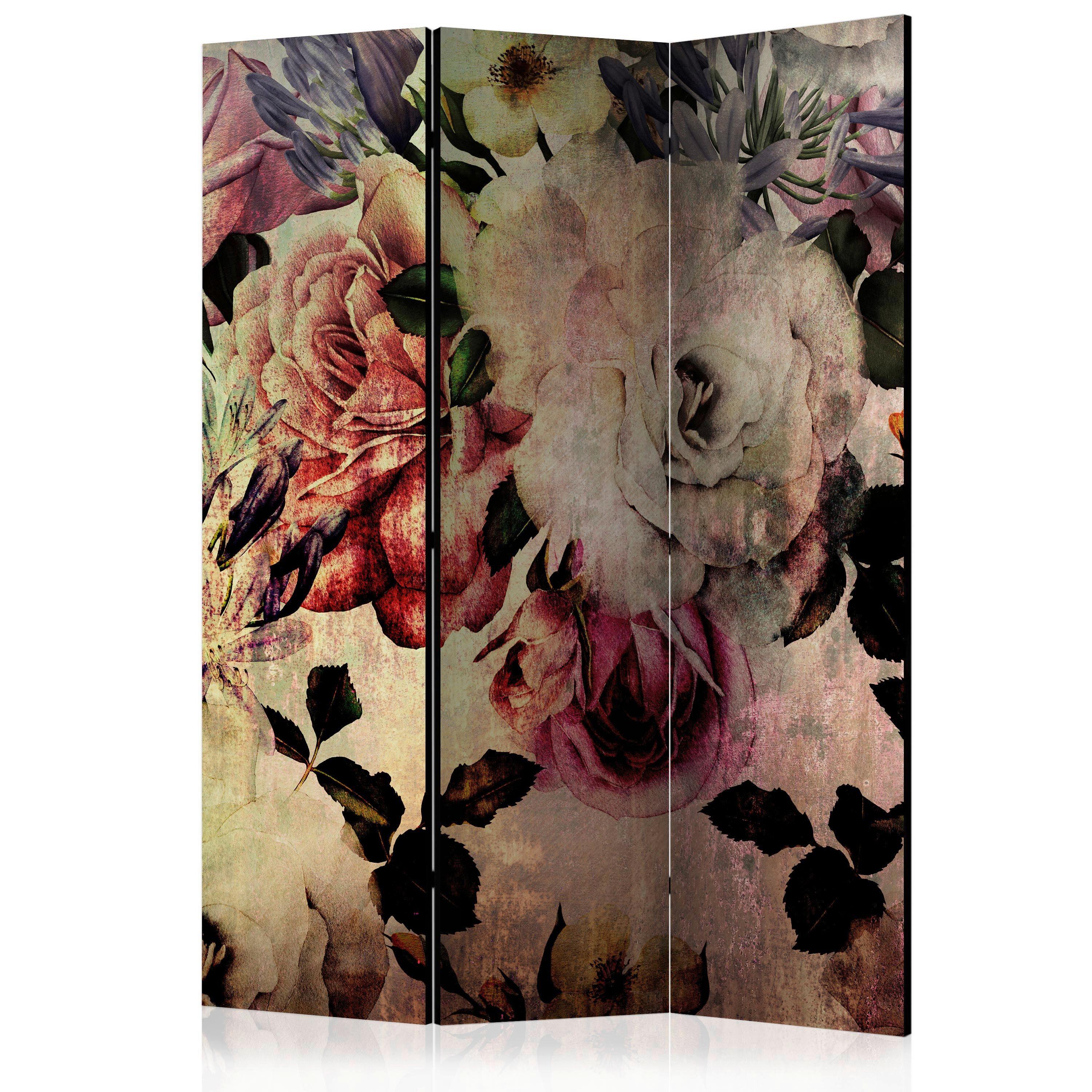 Paravent Rosa Beige B: 135 Cm - Beige/Rosa, Basics, Holz/Textil (135/172/3cm) - artgeist