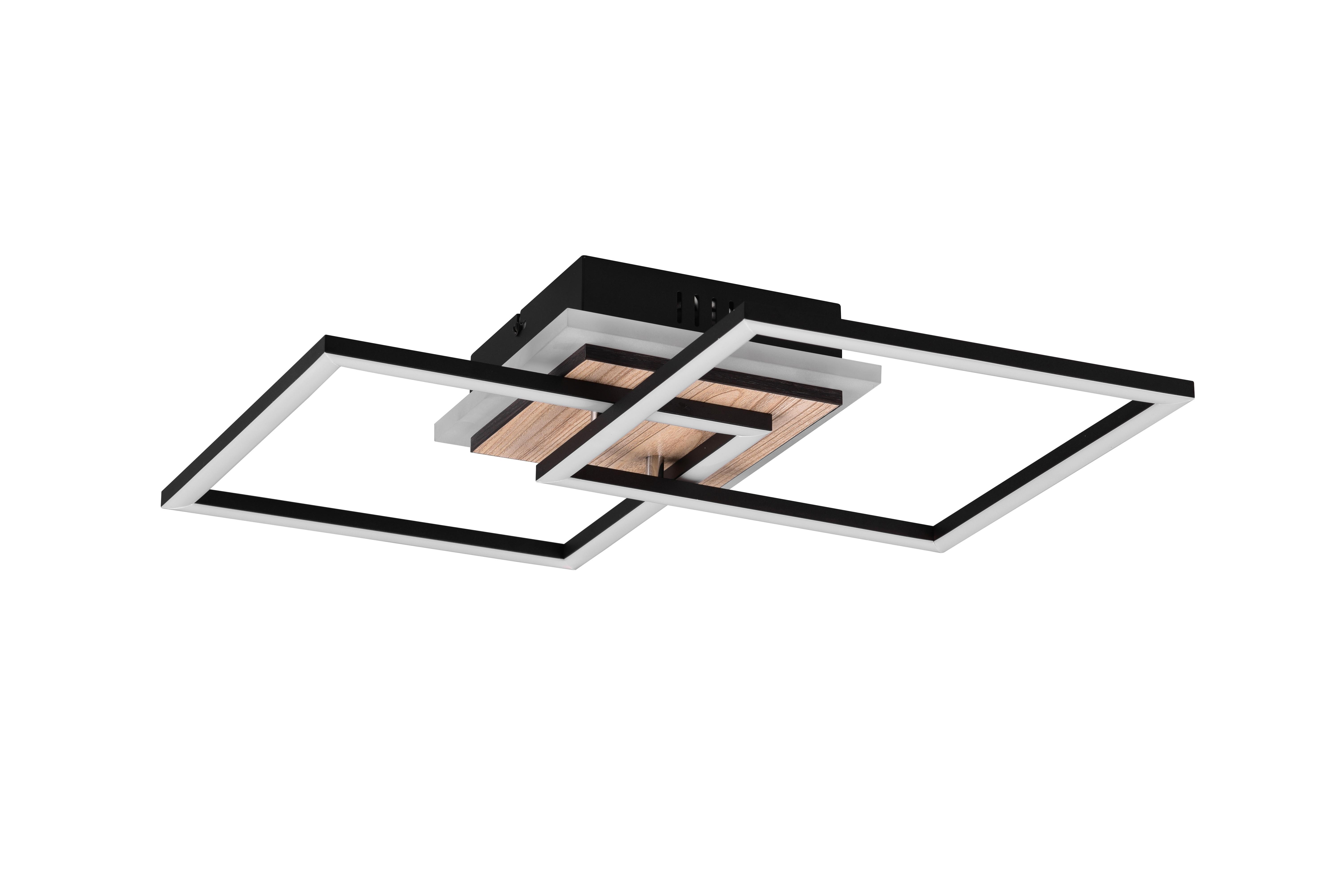 LED-DECKENLEUCHTE R62793635 GIRO - Braun, Basics, Kunststoff (57,5/35,5/8cm)