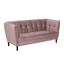 2,5-Sitzer Jonna Samt - Schwarz/Rosa, Trend, Textil (182/80cm) - Livetastic 2,5-Sitzer Jonna Samt - Schwarz/Rosa, Trend, Textil (182/80cm) - Livetastic