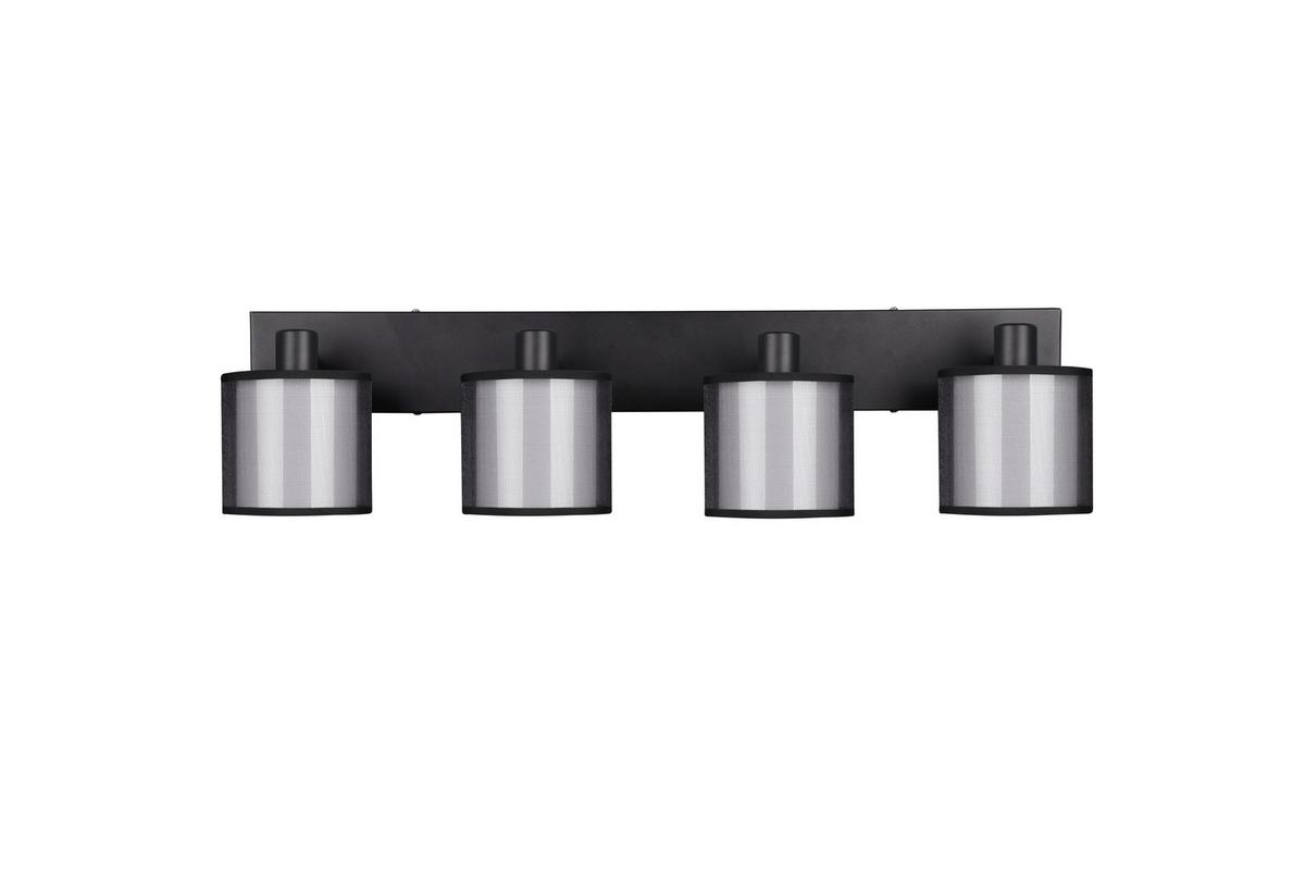 Strahler 811400432 Burton - Schwarz/Grau, Basics, Textil/Metall (71,5/19,5/18cm) - Trio Leuchten