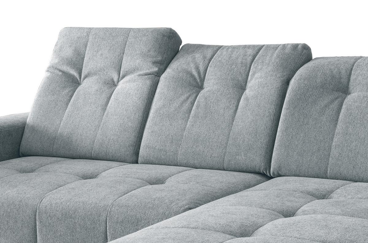 Ecksofa Mit Usb Anschluss Sano, Mintgrün, S: 258x180 Cm - Schwarz/Mintgrün, MODERN, Textil (258/180cm) - Livetastic