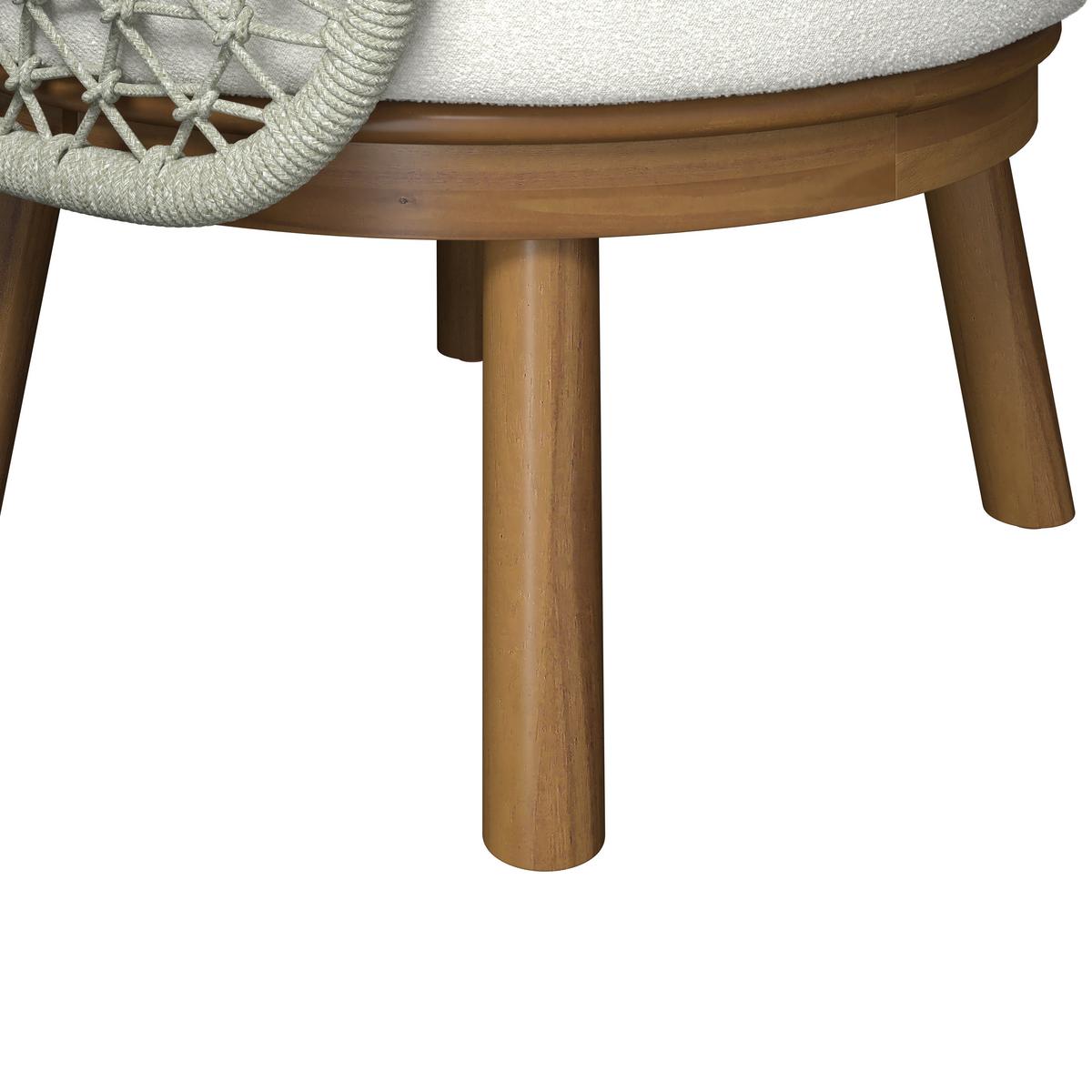 TERASOVÁ SEDACIA SÚPRAVA BELAYA - sivá/biela, Modern, kov/drevo (244/205cm) - Bessagi Garden