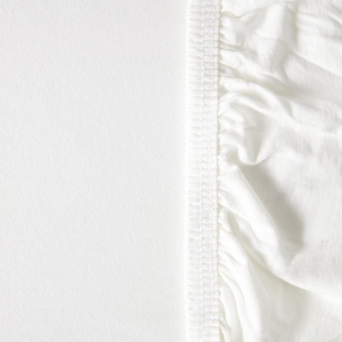 ELASTICKÉ PROSTĚRADLO Greta, 200/100/30cm, bílá - bílá, Moderní, textil (200/100/30cm) - ecoTree