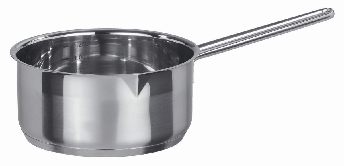 Kochtopfset Edelstahlfarben - Klar/Edelstahlfarben, Basics, Glas/Metall - GSW