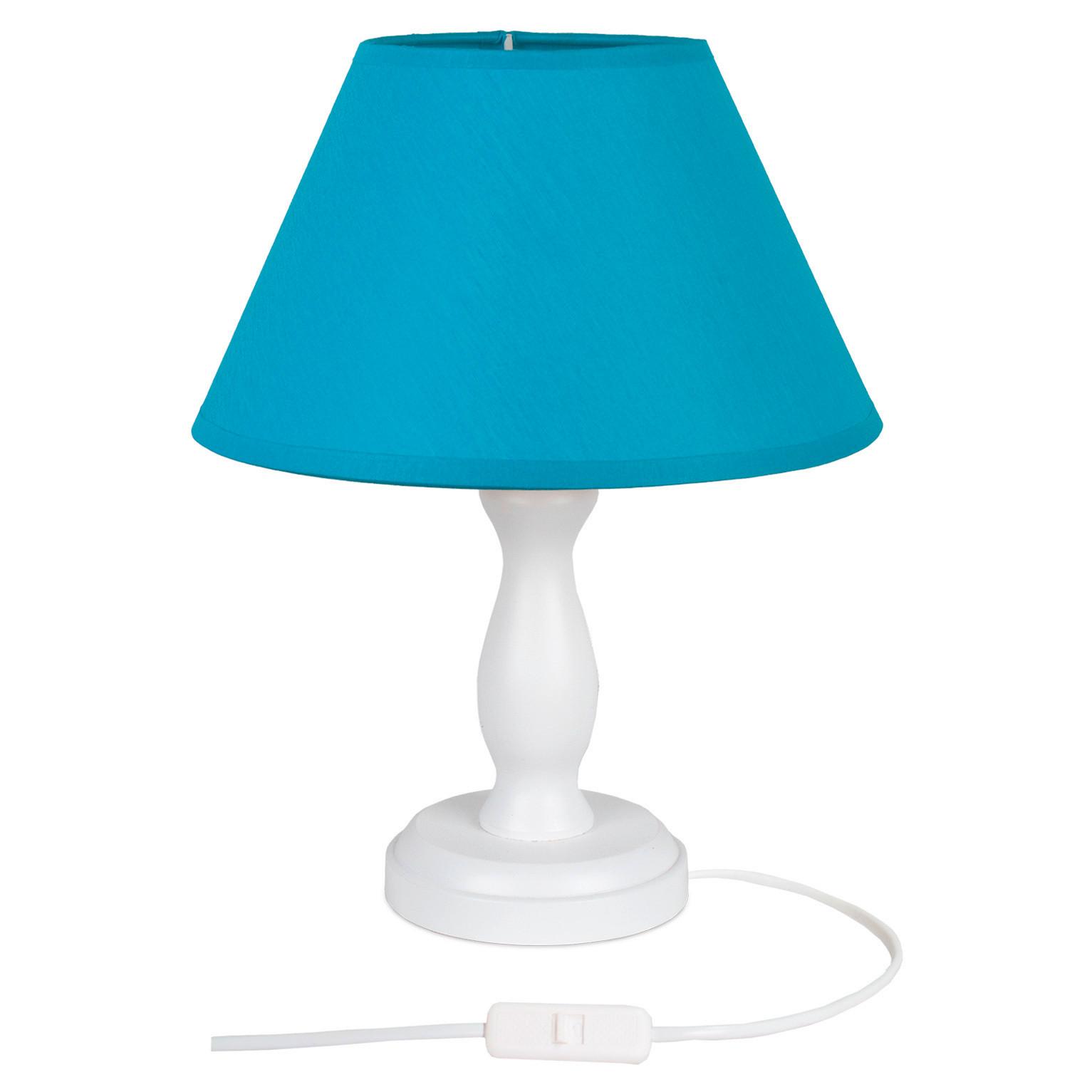 Tischleuchte 4102108 Stefi - Blau - Blau/Weiß, Basics, Holz (18/28cm)