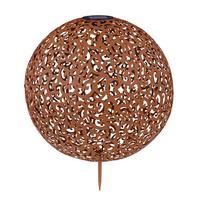 Solarleuchte Solar - Rostfarben, Basics, Metall (40/50cm) - Globo