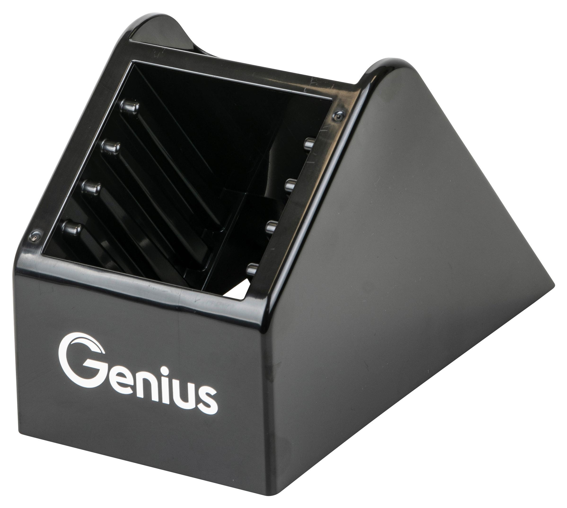 Aufbewahrungsbox Nicer Dicer Speed Kunststoff, 6 Fächer - Schwarz, Basics, Kunststoff - Genius
