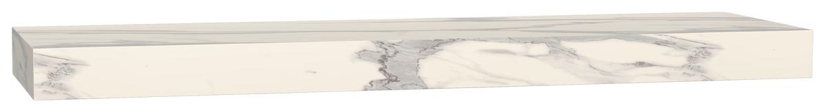 Wandkonsole Las Vegas Weiß Marmoroptik B: 160 cm - Weiß, MODERN, Holzwerkstoff (160/10/48cm) - Vertico