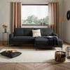 Ecksofa Mit Schlaffunktion & Bettkasten Bergamo Anthrazit - Anthrazit/Schwarz, MODERN, Textil (238/162cm) - Ondega