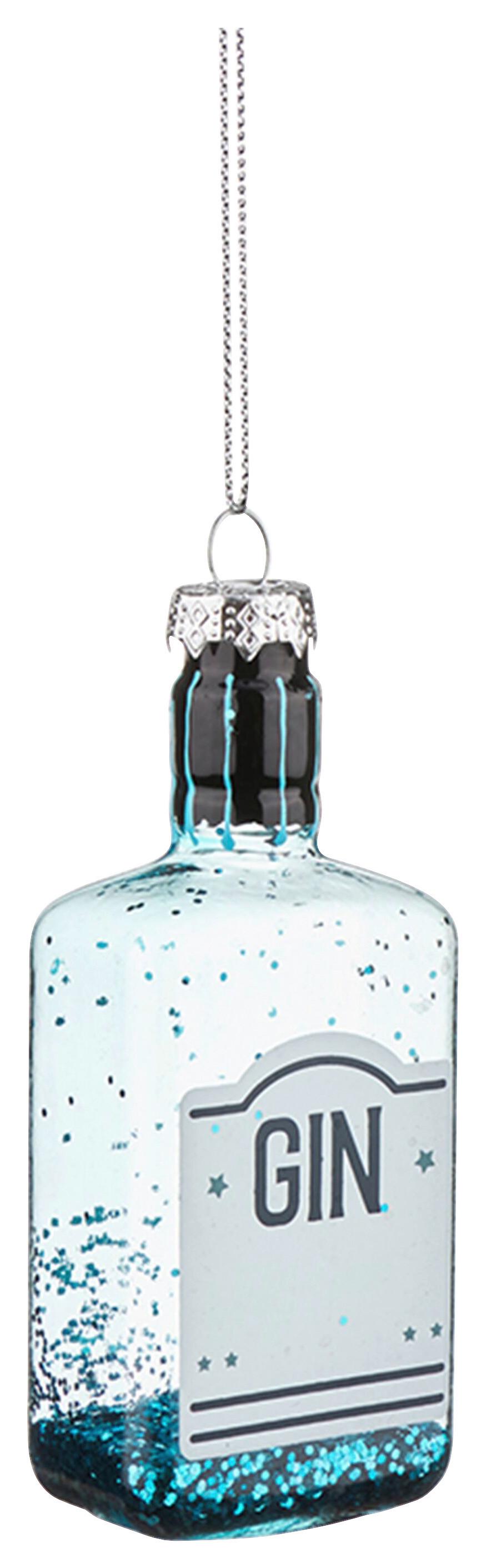 Vánoční ozdoba na stromeček FIGURES -PAZ- - modrá/čiré, sklo (4,5/11/3cm) - Mömax