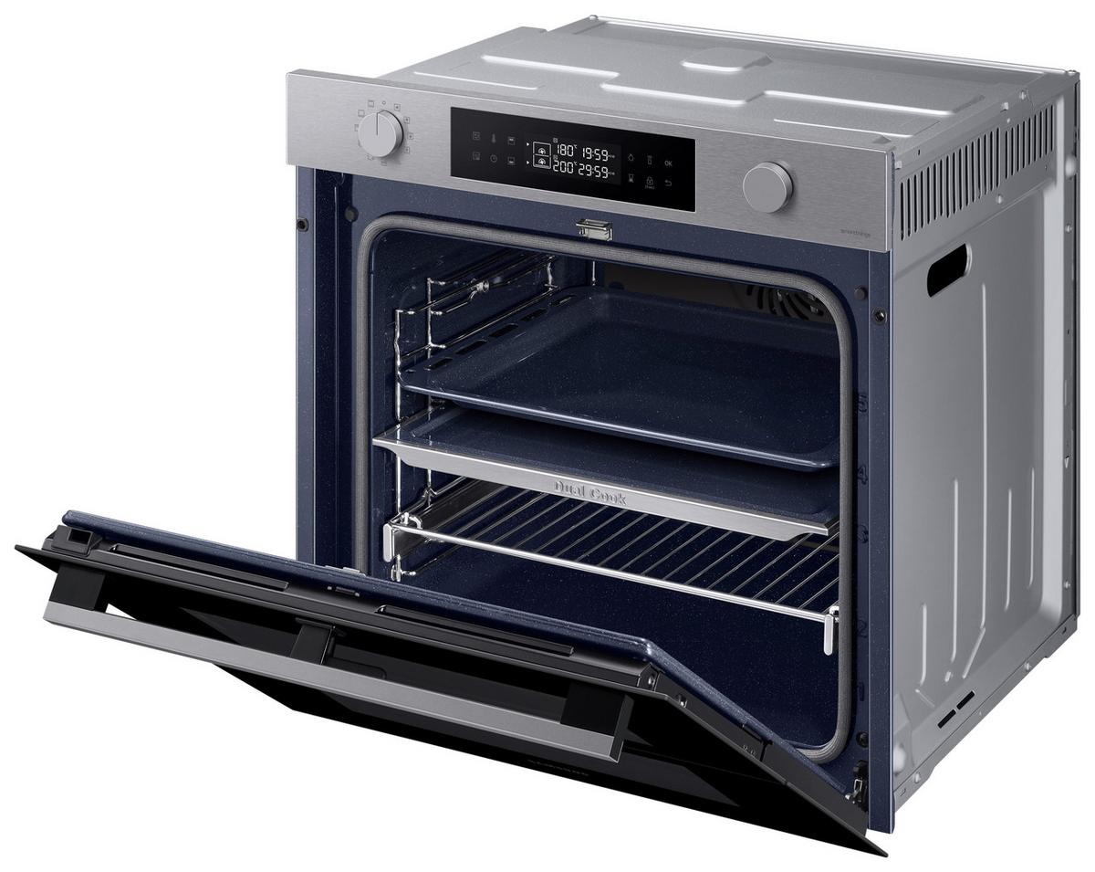 Backofen Silberfarben B: 59,5 cm - Silberfarben, Design, Glas/Keramik (59,5/59,6/57,1cm) - Samsung