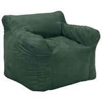 Sitzsack Rivo Cord grün, Indoor, B: 110cm - Grün, Basics, Textil (110/75/100cm)