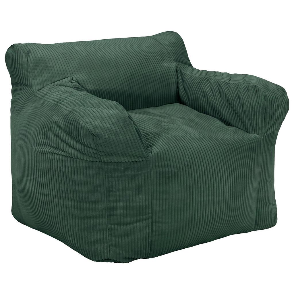 Sitzsack Rivo Cord grün, Indoor, B: 110cm