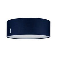 Deckenleuchte Ø 38 cm, 2-Flammig, dimmbar - Dunkelblau, Basics, Textil (38/13cm) - Paulmann