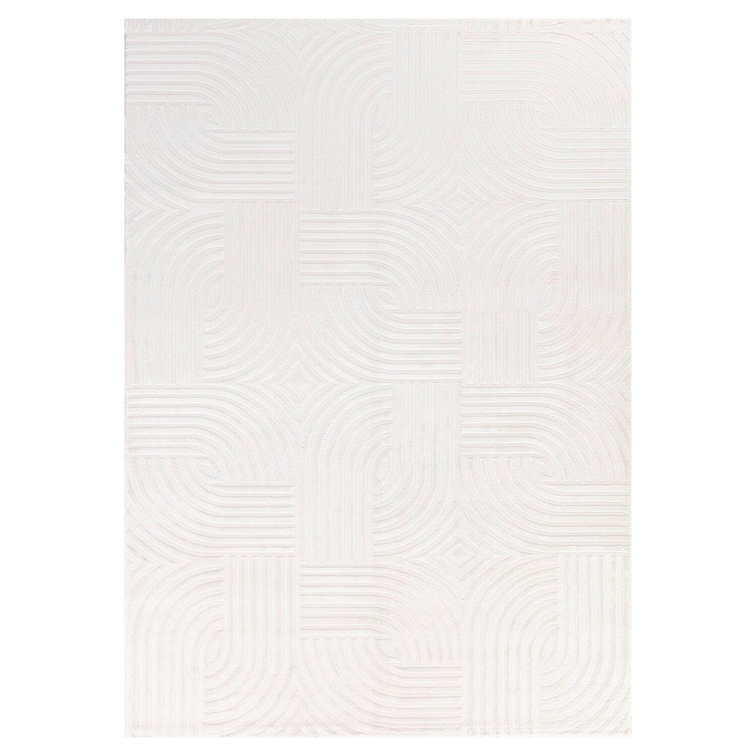 Webteppich Sahara - Creme, Design, Textil (80/150cm) - Novel