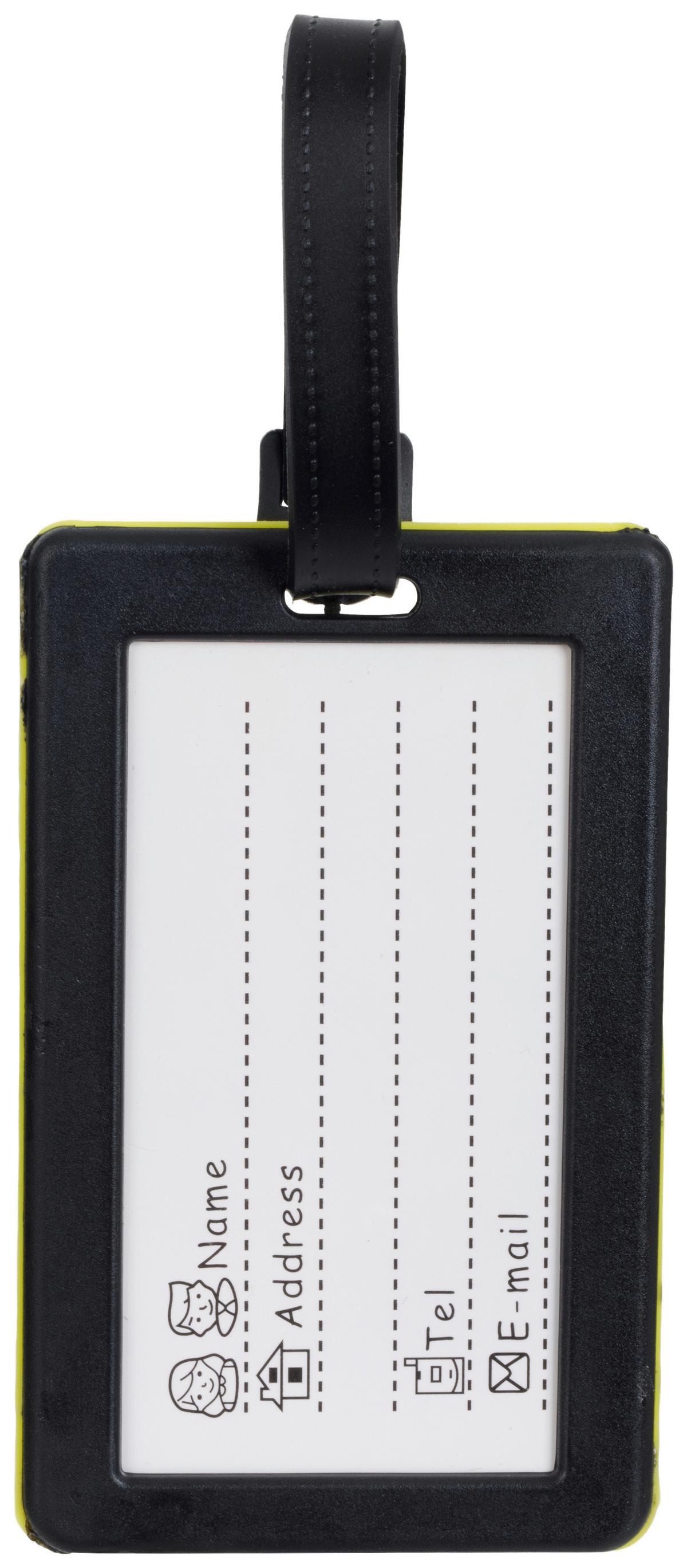 Bőrönd Jelölő Celine - sárga/fekete, Konventionell, műanyag (6,5/10,5/0,5cm) - Ondega