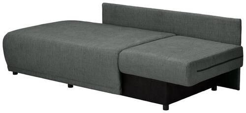 Recamiere Nello Anthrazit Mit Schlaffunktion - Anthrazit/Schwarz, KONVENTIONELL, Textil (171/73/93cm) - MID.YOU