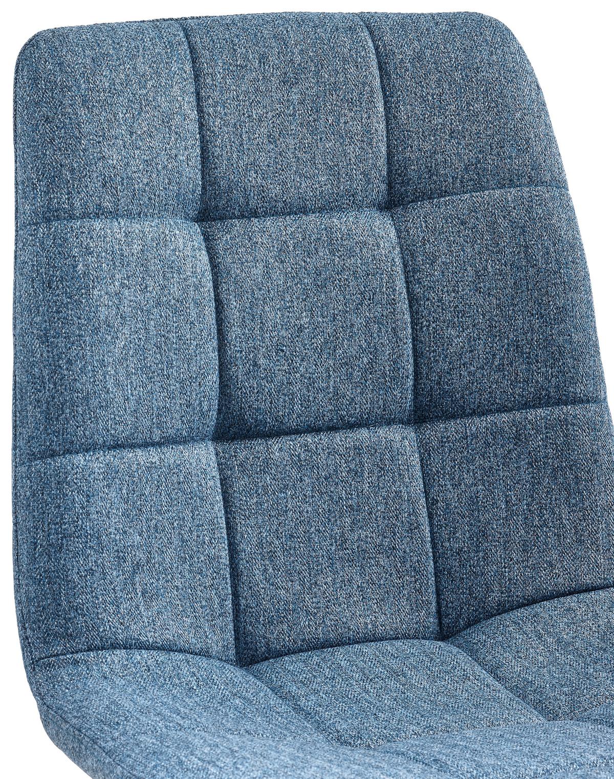 Esszimmerstuhl Empoli Blau/Schwarz - Blau/Schwarz, LIFESTYLE, Textil/Metall (44,5/86/54,5cm) - Livetastic