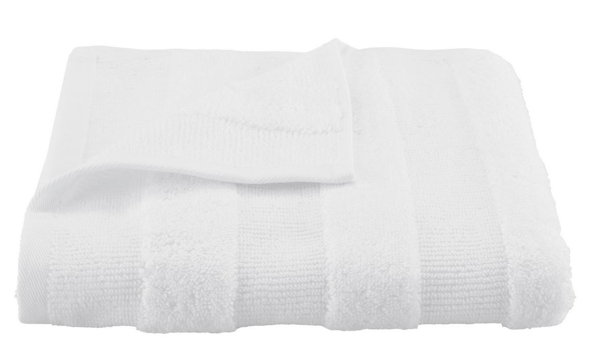 RUČNÍK Chris, 50/100cm, bílá - bílá, textil (50/100cm) - Premium Living