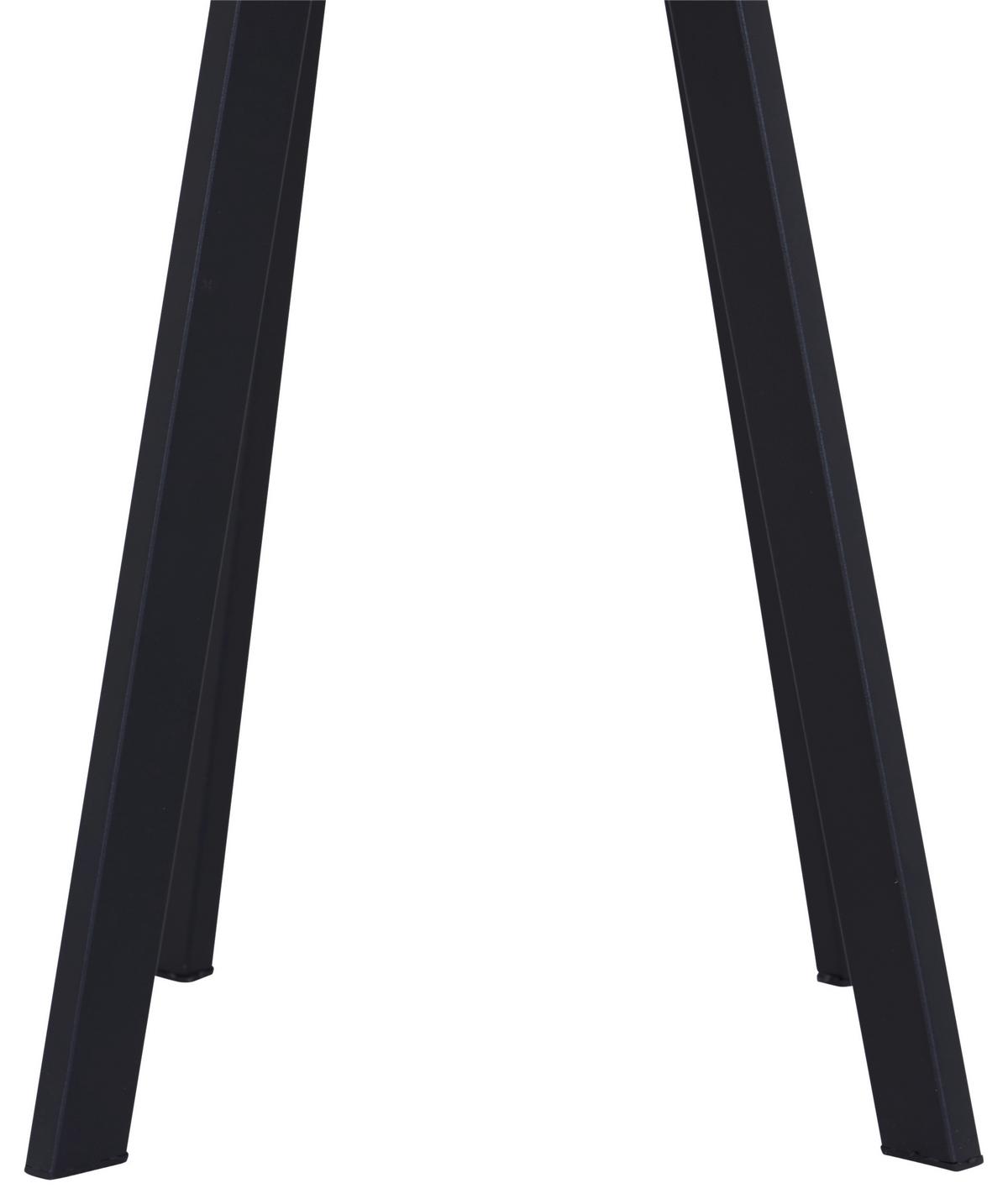 Beistelltisch New York Schwarz - Schwarz, Design, Metall (40/48/40cm) - P & B
