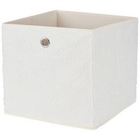 Faltbox Nella - Weiß, Basics, Papier/Textil (30/30/30cm) - Luca Bessoni
